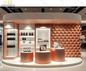 Espositore <span class=keywords><strong>di</strong></span> profumo <span class=keywords><strong>di</strong></span> lusso chiosco Design in acciaio inox espositore per profumi cassetti Display per negozio - Product Image 4