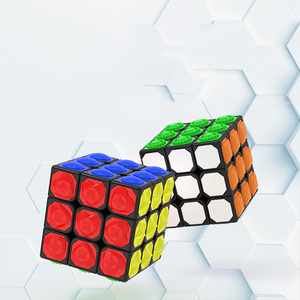 YJ รูบิคสีดำ3x3x3, รูบิคพิเศษกดจุด3D นูนพิเศษจุดกระแทก - Product Image 6