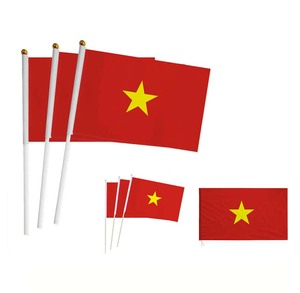 Petit drapeau électrique main en Polyester organiseur, livraison gratuite, 14x21cm, vente en gros - Product Image 2