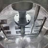 Vente flash : Homogénéisateur émulsifiant sous vide entièrement automatique mobile de 100 L, chauffage électrique, machine à fabriquer des lotions, marque célèbre, cosmétique