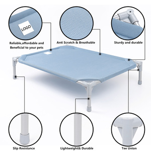 Cama Elevada para Perros con Cojín, Cálida en Invierno y Fresca en Verano, Cama Elevada para Mascotas con Marco Metálico Resistente, Hamaca Ortopédica para Perros Grandes - Product Image 4