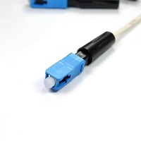 Cable óptico tipo arco de conector rápido plano FAOC para 3G 4G TCP WiFi Cable de caída montaje de campo SC APC para equipo de fibra óptica