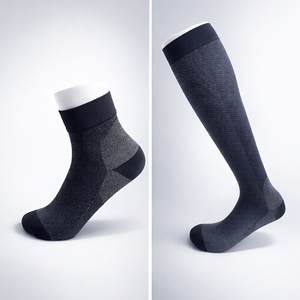 Chaussettes de sport fonctionnelles respirantes pour hommes en gros pour favoriser la circulation sanguine - Product Image 1