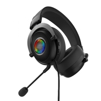 Nouveau casque de jeu design 50mm haut-parleur lumière rvb son stéréo casque de jeu filaire avec objectif casque de jeu pour PS4