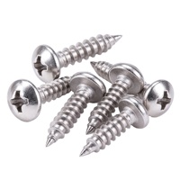 Vis autoperceuses à tête cylindrique 201 SS, fixations à filetage propre pour assemblage métallique