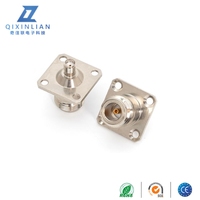 Adaptador de conector hembra tipo N a conector hembra SMA Cobre puro con adaptador de alta calidad de brida chapada en oro