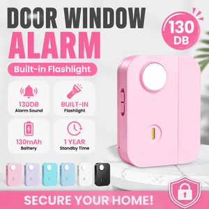 Allarme per Porte e Finestre Ricaricabile con LOGO Personalizzato, Sensore Magnetico <span class=keywords><strong>Wireless</strong></span> per Sicurezza Domestica, <span class=keywords><strong>Antifurto</strong></span> 130DB, Facile Installazione - Product Image 1