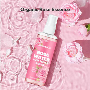 Vente en gros d'eau de rose biologique végane en spray pour le visage et les cheveux, brume hydratante, tonique, sérum pour le soin de la peau, éclaircissant, blanchissant, équilibrant le pH - Product Image 4