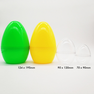 Assorted Colors giant 7.6 inch wholesale egg Jumbo plastic Easter egg container - Product Image 2