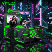 Équipement de jeu de combat en réalité virtuelle à 2 places, expérience de vol interactive pour les centres de divertissement familial et les salles de jeux intérieures