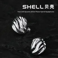 TRN SHELL Écouteurs intra-auriculaires filaires HiFi à architecture acoustique triple dynamique hybride planaire à quatre unités de sonorisation