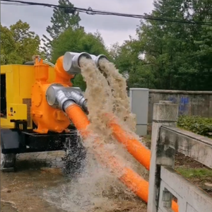 Beweglicher Dieselmotor mit hoher Kapazität und nicht verstopfen der Schlamm wasserpumpe Tragbarer Hochwasser pumpen anhänger - Product Image 3