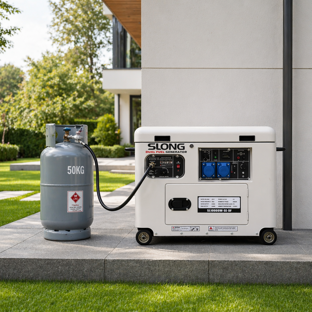 Slong SL10000W-SE-LPG 6kw 8kw 9kw 10kw 12kw 15kw LPG Petrol Silent <strong>Generator</strong> Dual Fuel <strong>Generator</strong>
