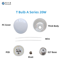 Meilleures ventes Ampoule LED en forme de T E27 B22 Lampe d'éclairage intérieur 5W 10W 15W 20W 30W 40W 50W 60W
