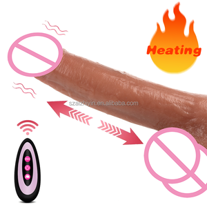 Nuovo adulto masturbatore giocattolo del sesso senza fili telecomando in Silicone telescopico attuatore lineare spinta oscillante Dildo vibratore Dildo - Product Image 1
