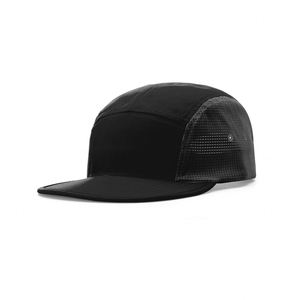 Casquette de sport personnalisable à 5 panneaux en nylon imperméable, design à visière plate, vierge, pour la course et le camping - Product Image 5