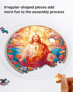 Puzzle en acrylique Souhoney style vitrail personnalisé, 1,9 mm, haute transparence, service OEM/ODM pour la maison, l'église et les cadeaux de fêtes - Product Image 5