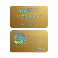 Impresión de Tarjetas de Presentación Premium Personalizadas, Tarjetas de Papel con Estampado Holográfico en Cartulina para Introducciones Profesionales