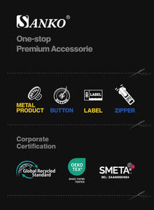 SANKO Özelleştirilmiş Metal Düğmeler Gömlek İçin 4 Delikli 4 Gözlü Çevre Dostu Kaplama Erkek Kadın Giyim Toptan Satış - Product Image 3