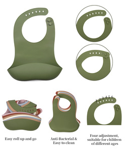 Fabricante BPA Free Custom <span class=keywords><strong>Baberos</strong></span> Para Bebe Training Sippy Cup Plate Feeding Set Impermeable Silicona Baby Bib - Product Image 6