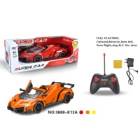 Voiture télécommandée 4DRC 1:14, modèle de simulation avec portes ouvrantes, 5 canaux, drift haute vitesse, véhicule sport électrique, jouet RC 27 MHz