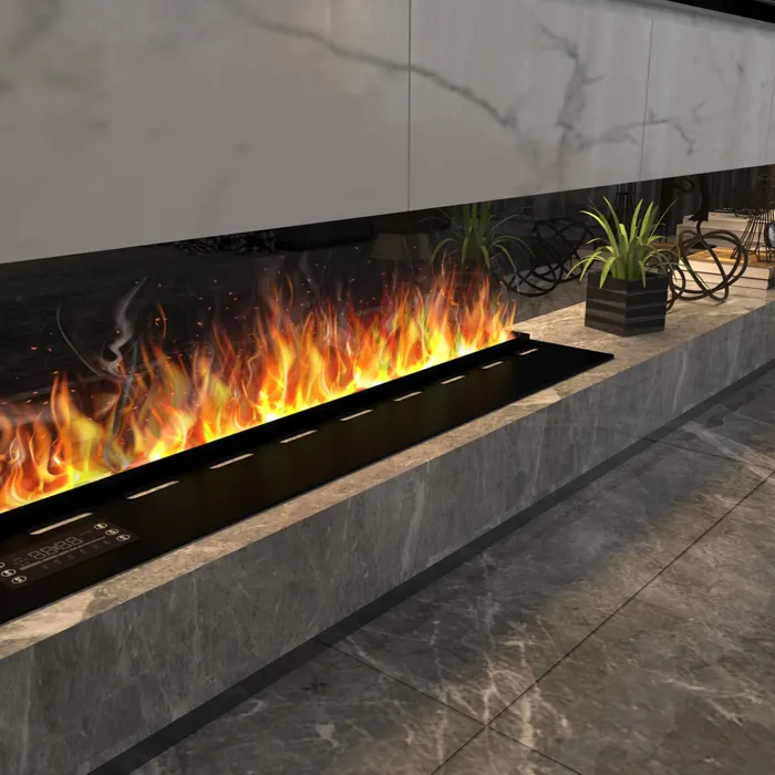 Vapor Steam Water Fireplace Atomizing Mist Insert Neon Flame Decorative Led 3d Intelligent Electric Fireplaces