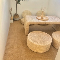 Tapis de salon en coton ou en jute de qualité supérieure, design géométrique, tissé à la main, tapis en laine