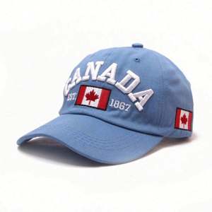 Gorras de Béisbol Bordadas en 3D con la Bandera de Canadá, Personalizadas, de 6 Paneles, de Poliéster/Algodón, de Calidad, al por Mayor para Fabricantes, Deportivas y Formales - Product Image 6