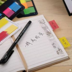 Multicolor Self-Adhesive Fluorescent Sticky Notes Memo Pads-Index Page Markers Colorful <b>Bookmarks</b> for Students Office Supplies - Product Image 5