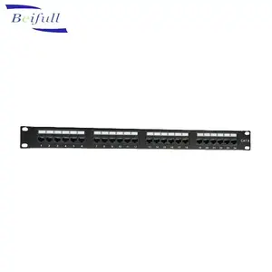 6 Port eine Gruppe RJ45 19 "UTP Patch Panel 24 Port Cat6 Cat5e mit oder ohne LED-Licht