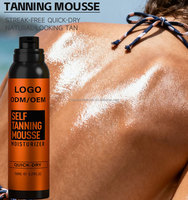 Spray Autobronceador con Color de Aloe Vera Orgánico de Marca Privada OEM, Bronceador Corporal Profesional de Alta Calidad y Larga Duración