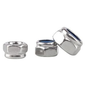 Tuerca de seguridad con inserto de nailon DIN985, acero inoxidable 304, sistema imperial 2 # Tuercas hexagonales autoblocantes anticaída métricas de 3/4" M2-M30 - Product Image 4