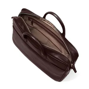 Bolso grande de cuero auténtico marroquí para hombre, bolsa de viaje de negocios, duradero, para ordenador portátil, venta al por mayor