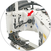 Machine à coudre industrielle Jukis MS-3580 à 3 aiguilles, point de chaînette double, alimentation par le bras