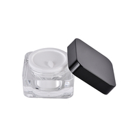 Flacon de lotion sans air à double paroi en PMMA sans BPA de 15, 30, 100 ml avec pompe à lotion et buse, pot à crème transparent de 30, 50 g pour emballage cosmétique