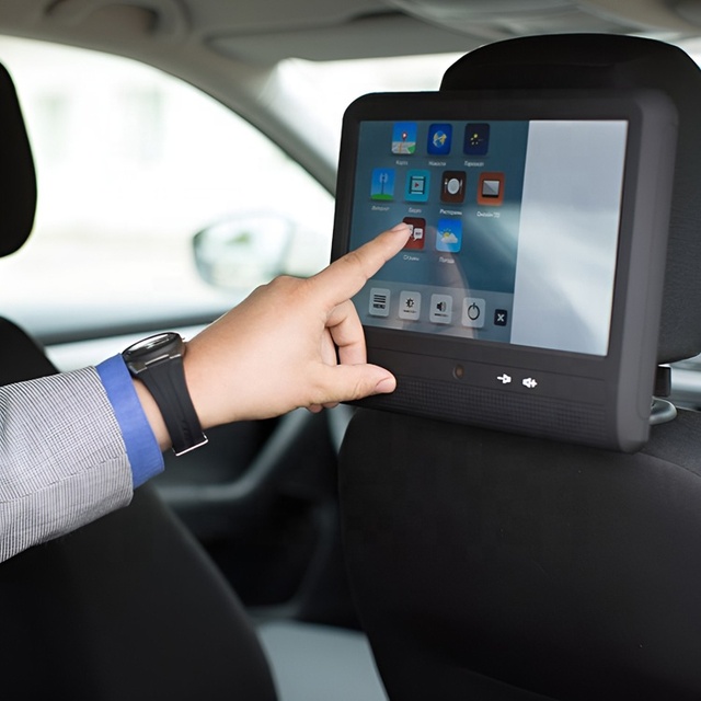 Wholesale 10'in 2k Taxi Rear Seat Screens TV Touch Android Wifi GPS USB BT Advertising System Display Tablet Headrest Monitor