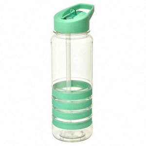 LUCRE 600ml Plastic Sports Water <b>Bottle</b> With Flip Up <b>Straw</b> Cap TA-4023 Bpa Free Outdoor Use - Product Image 5