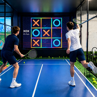 Simulateur d'entraînement de tennis en salle, balles multi-tailles pour appareil à écran tactile interactif, balles de football, de tennis et de jeu XOX
