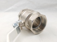 Válvula de Bola de Unión de Latón Niquelado Manual PN25 1/2"-1" Macho x Hembra con Palanca Larga para Agua/Gas OEM