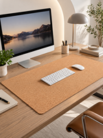 Tapis de bureau en liège, conception personnalisée OEM, tapis de table naturel, antidérapant, imperméable, promotion de la marque