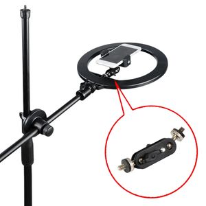 <span class=keywords><strong>Smartphone</strong></span> Z Forme De Support En Métal Pince Live Streaming Vidéo Enregistrement Beauté Anneau Lumière Photo Selfie Mobile Téléphone Clip Support - Product Image 1