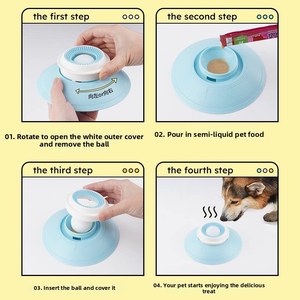 Ciotola Interattiva Antiscivolo Personalizzata per Cani con Palla Rotante, Ciotola per Alimentazione Lenta per Snack Liquidi - Product Image 5