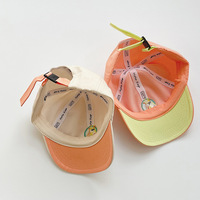 MTBB-gorra de béisbol naranja bordada para niños, gorro deportivo brillante de estilo corto, Primavera, 2022
