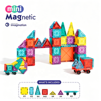 Ensemble de blocs de construction magnétiques éducatifs STEM DIY 2026, tuiles magnétiques de 3,75 cm et 7,5 cm, jouets de construction créatifs pour enfants