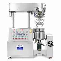 Machine d'émulsification sous vide industrielle à levage hydraulique à chemise vapeur SS316 de 20 L pour la fabrication cosmétique