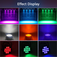Haute luminosité étanche IP65 12X18W RGBWUV 6IN1 LED couleur 2.4G sans fil Wifi batterie à distance Par lumière pour KTV Party DJ