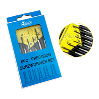 Juego de 6 Destornilladores de Precisión, Mini Kit de Destornilladores Phillips para Reparación de Relojes, Gafas, Celulares, Juguetes Electrónicos, Herramientas Manuales