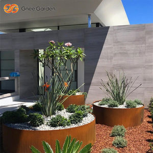 Corten Steel Landscape Edging With Weathering Rust - Product Image 5