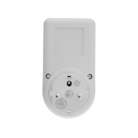 Compteur d'énergie domestique monophasé WATTSAVE, alimenté par prise, écran LCD, IP22, 16A, 230V, certifié CE, norme française (1,0 % + 3)