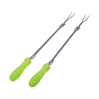 Vente flash - Brochettes de barbecue en métal, fourchettes à viande pour pique-nique en plein air, camping